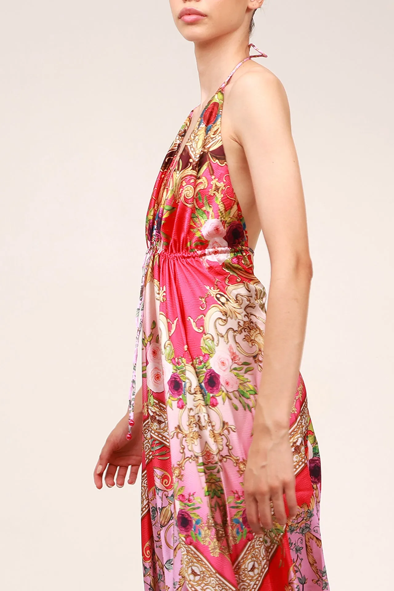 Fuchsia Long Evening Dress