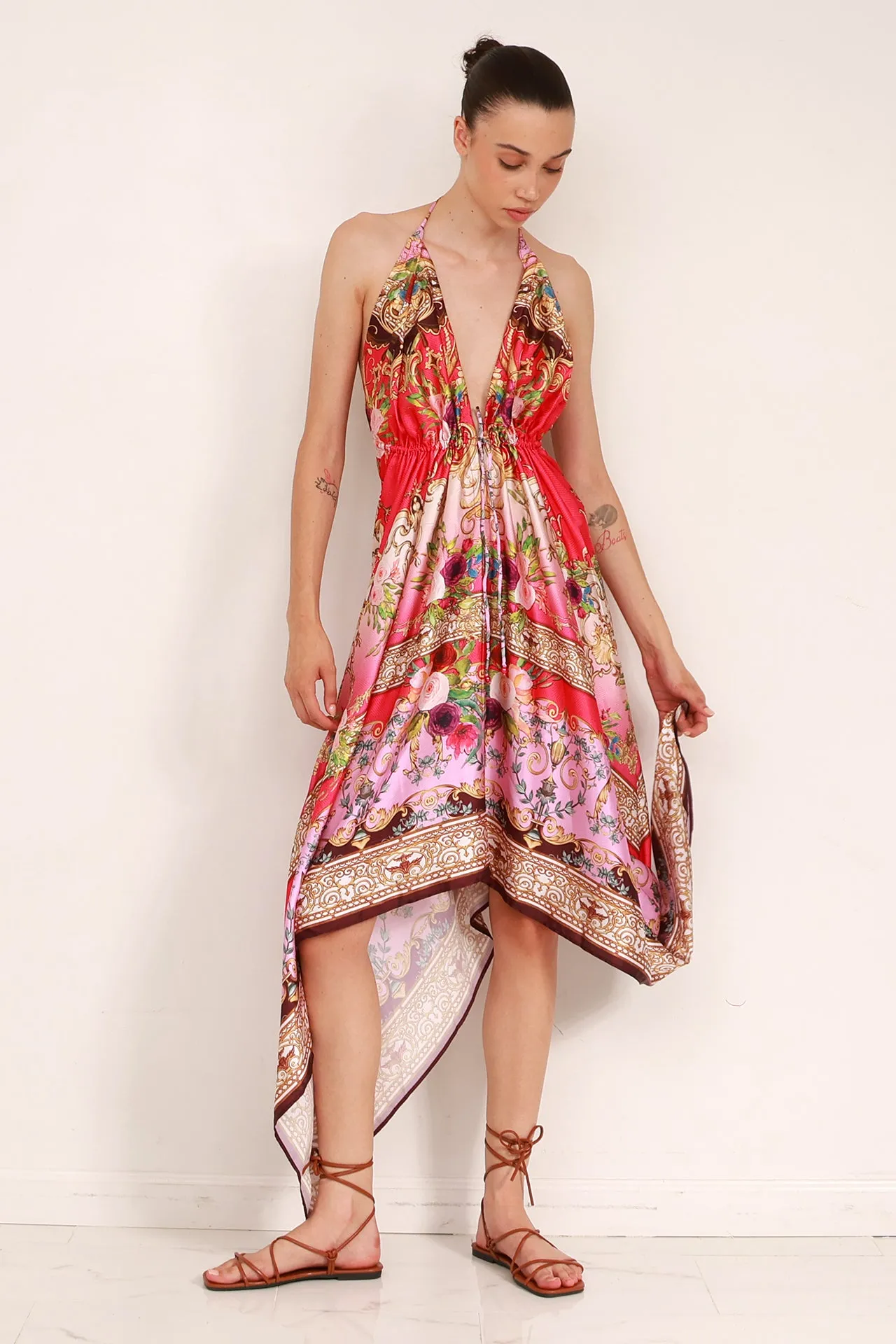 Fuchsia Long Evening Dress