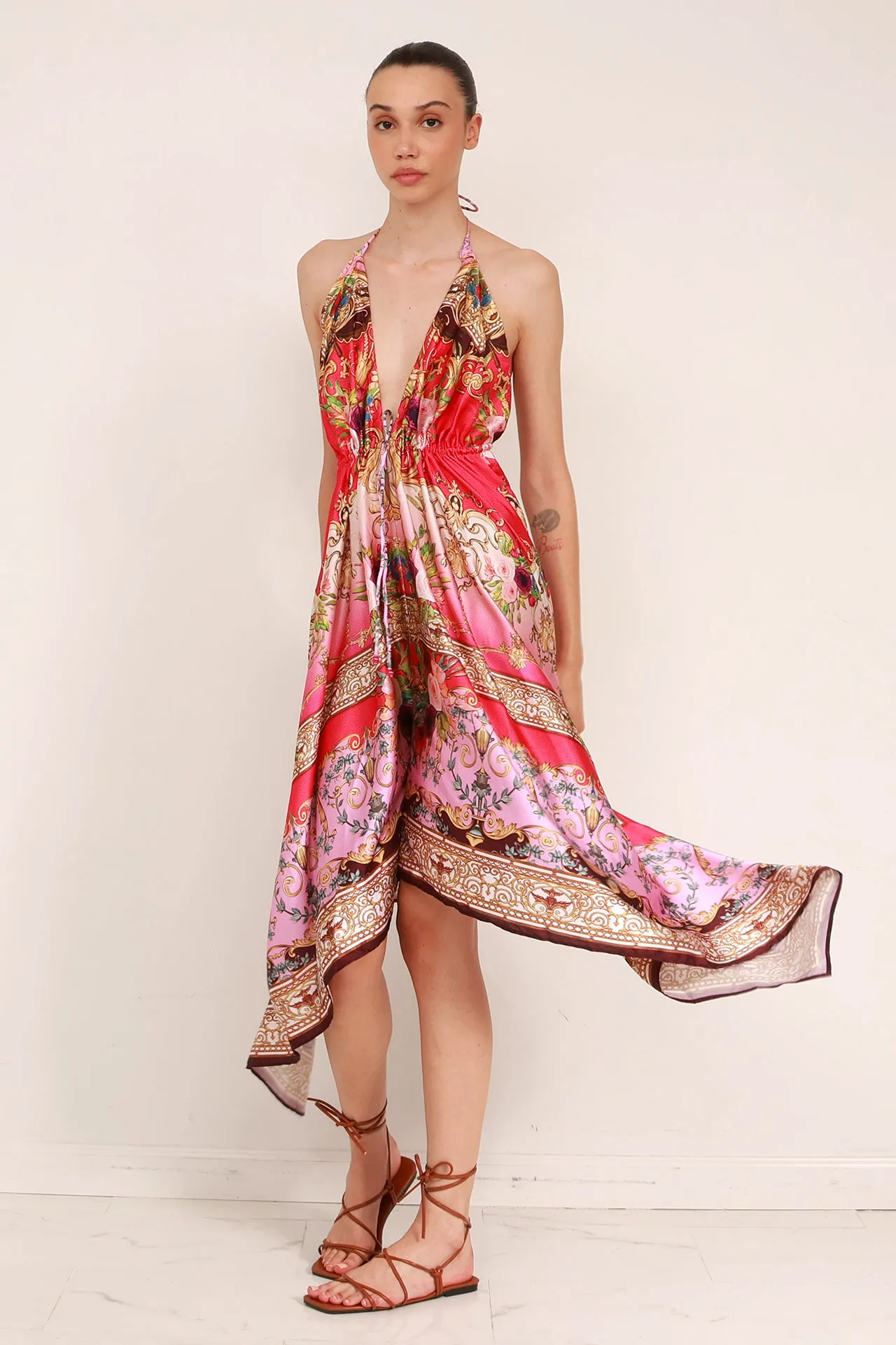 Fuchsia Long Evening Dress