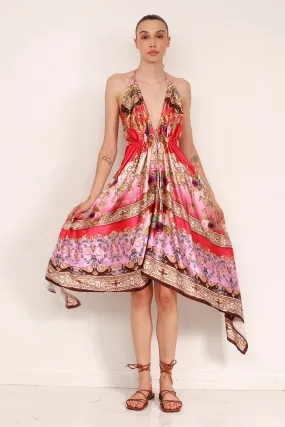 Fuchsia Long Evening Dress