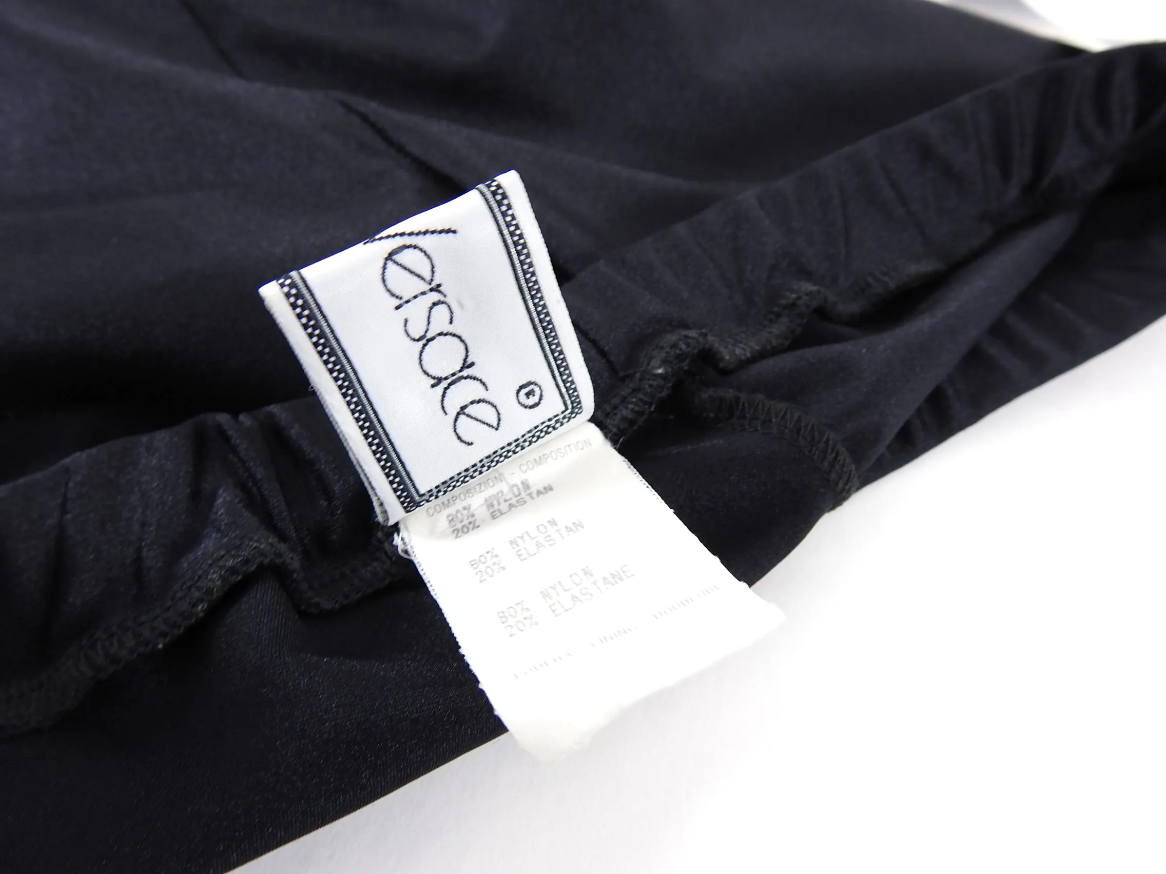 Gianni Versace Vintage 1989 Black Spandex Tights Leggings - IT44 / 8
