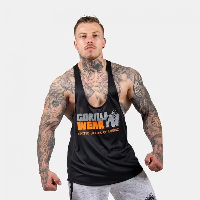 Gorilla Wear Nashville Tank Top - Black-Orange