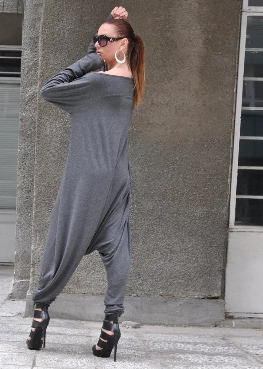 Grey Harem Jumpsuit Marla