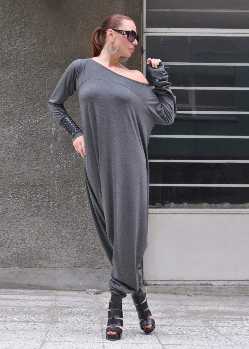Grey Harem Jumpsuit Marla