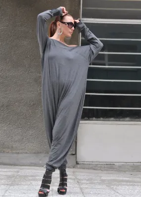 Grey Harem Jumpsuit Marla