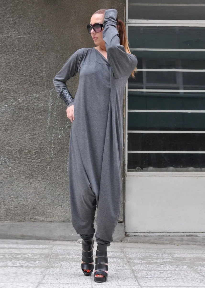 Grey Harem Jumpsuit Marla