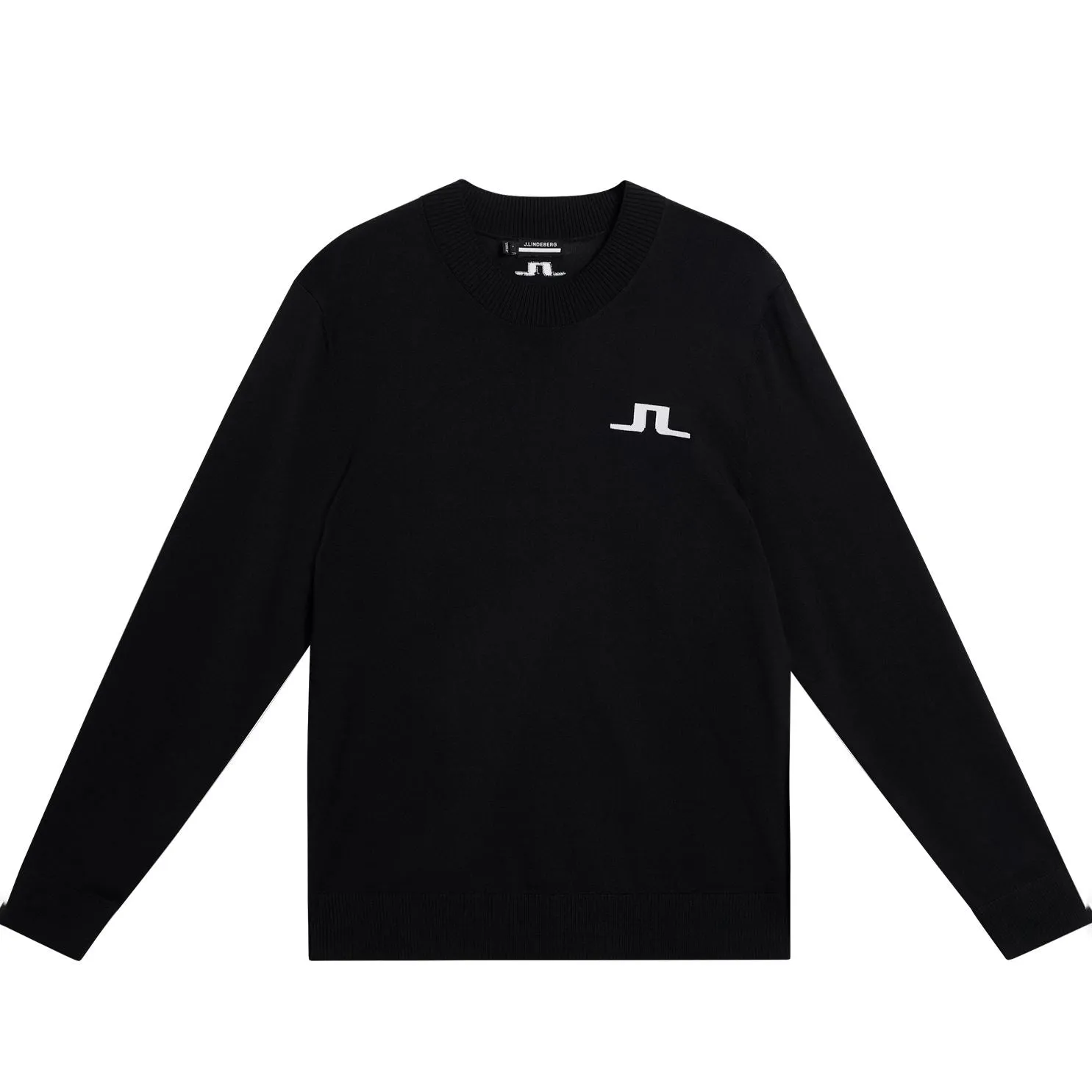 Gus Crew Neck Nylon Knitted Sweater Black - SS24