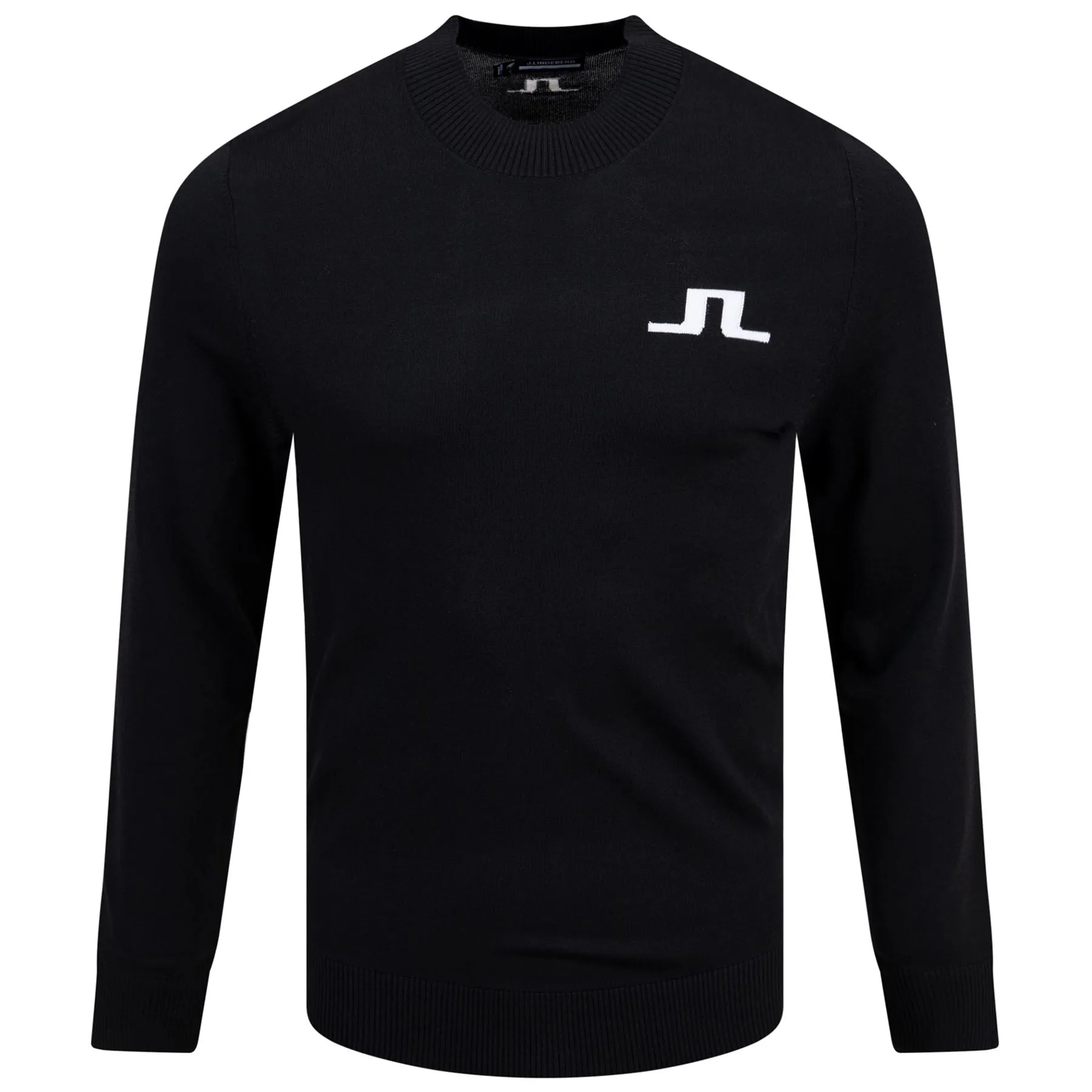 Gus Crew Neck Nylon Knitted Sweater Black - SS24