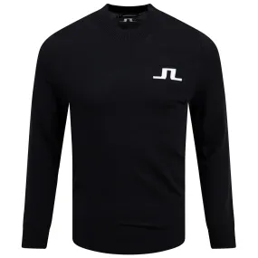 Gus Crew Neck Nylon Knitted Sweater Black - SS24