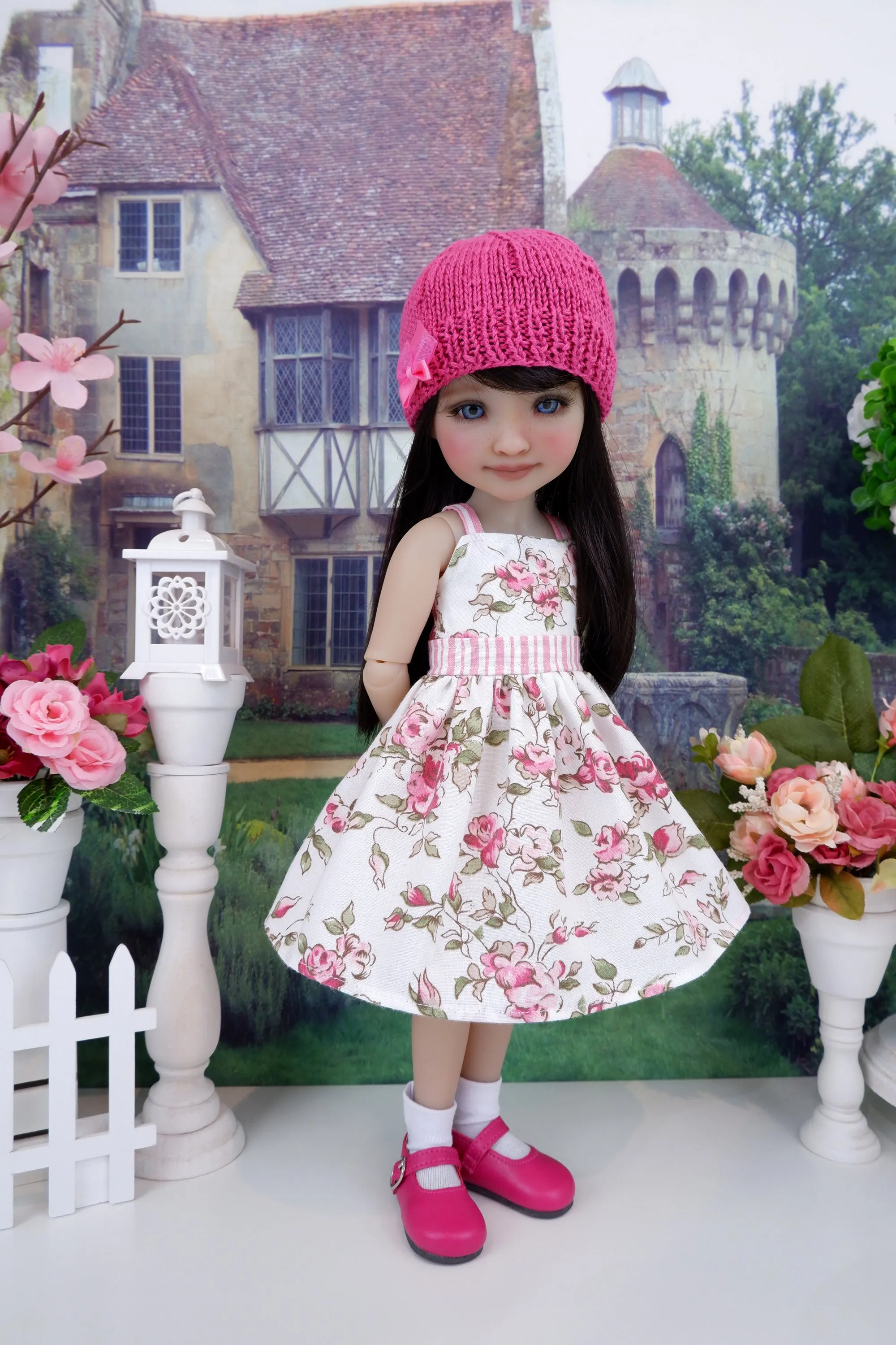 Heirloom Rose - dress and sweater set with shoes for Ruby Red Fashion Friends doll