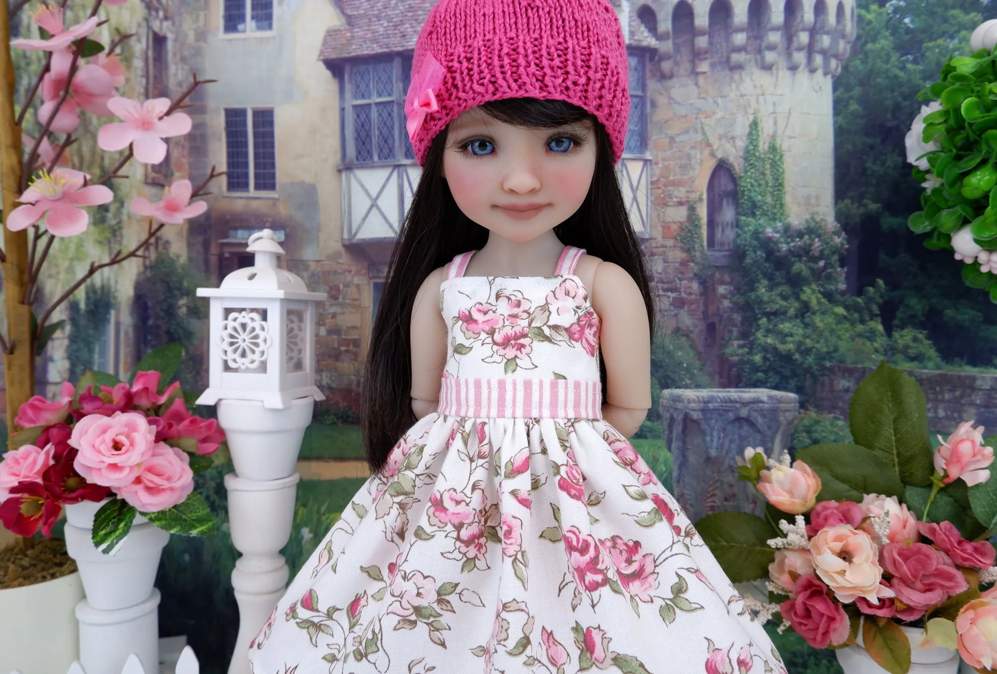Heirloom Rose - dress and sweater set with shoes for Ruby Red Fashion Friends doll