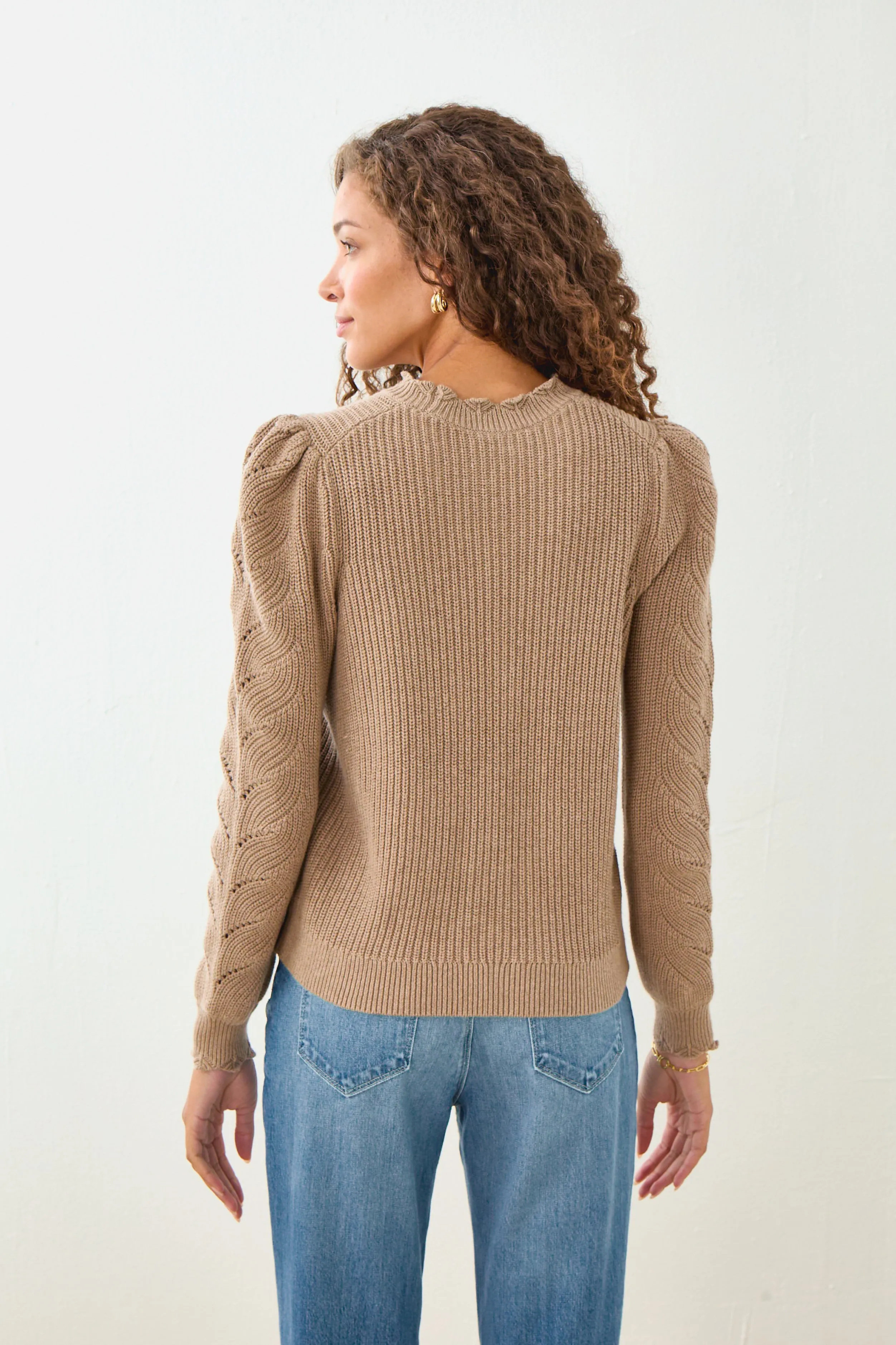 Ivy Sweater-Cotton Cashmere-Walnut
