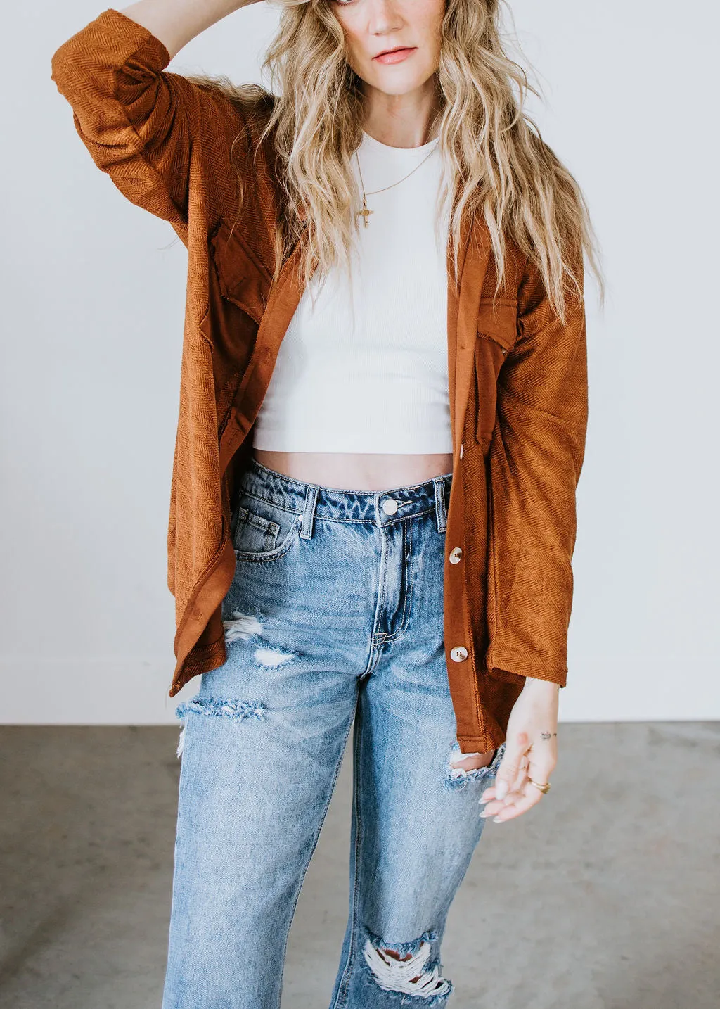 Kal Button Down Shacket