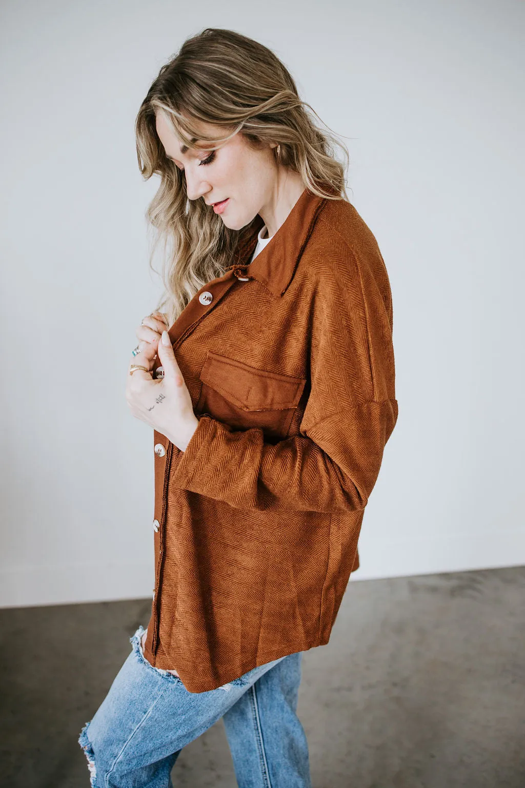 Kal Button Down Shacket
