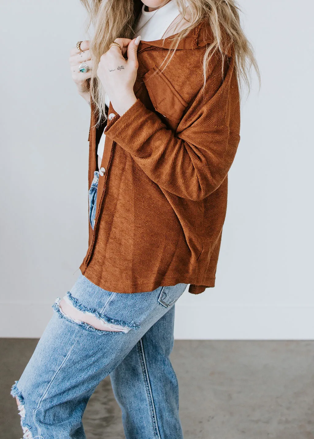 Kal Button Down Shacket