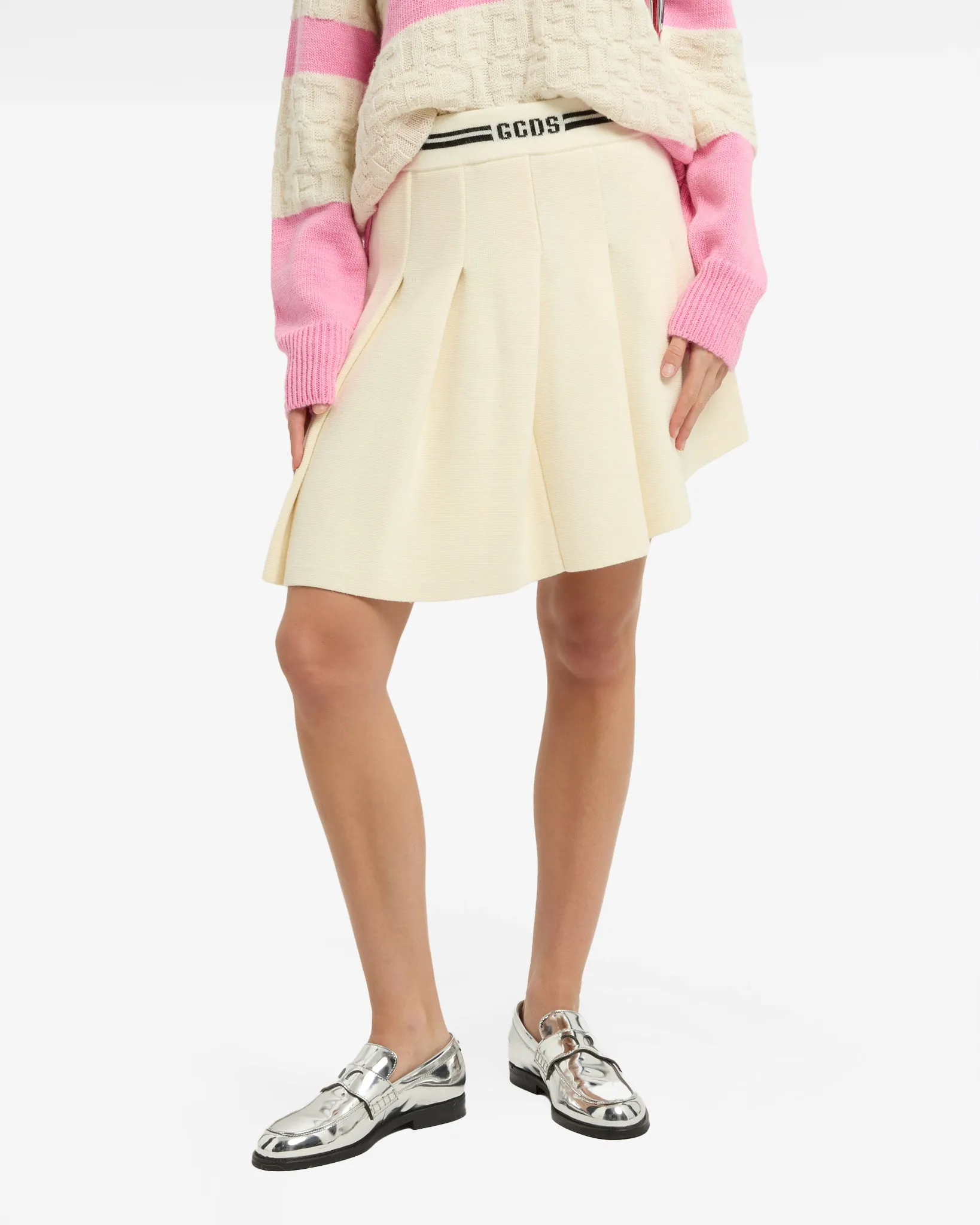 Knit Pleated Skirt