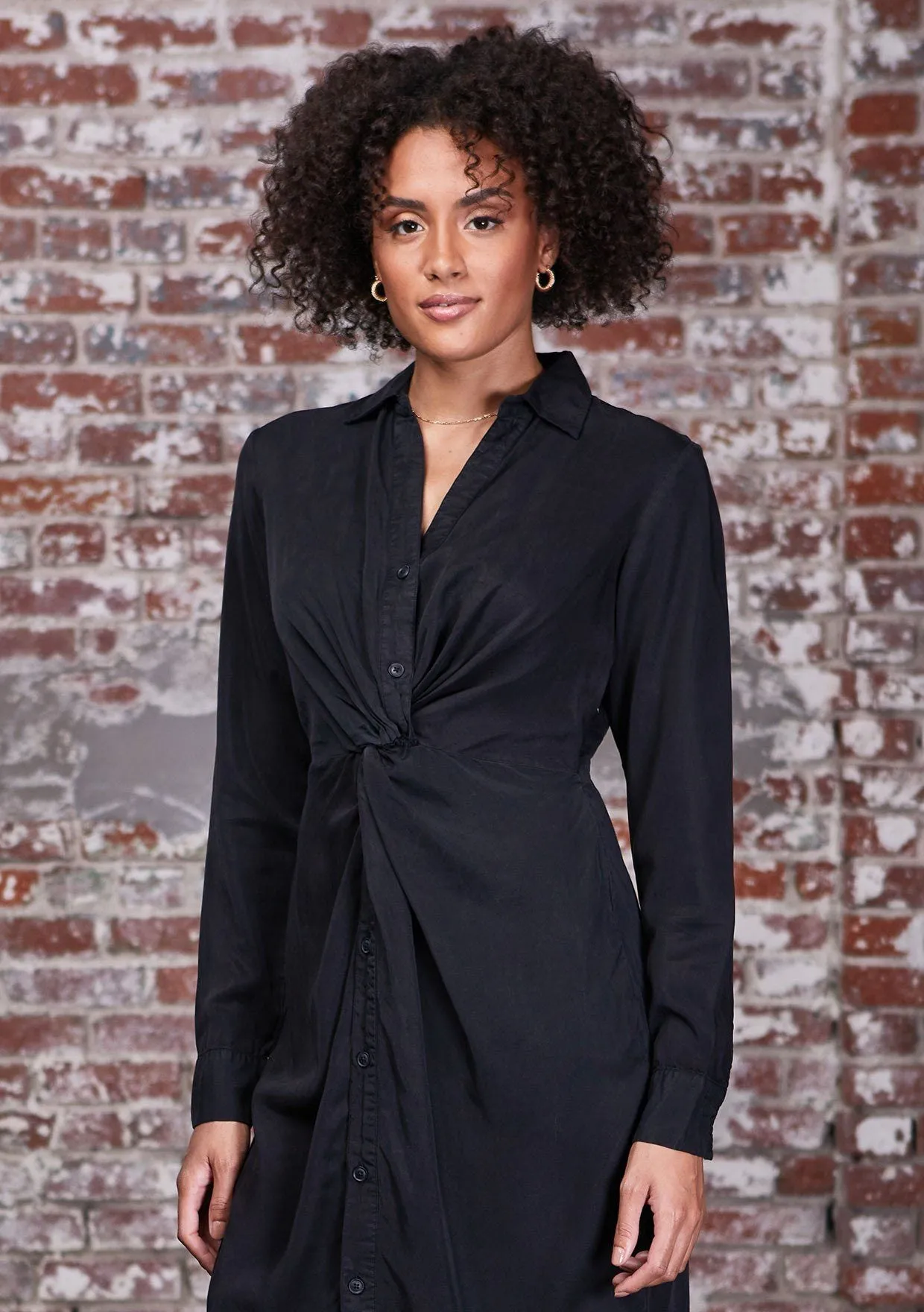Knot So Basic Shirt Dress
