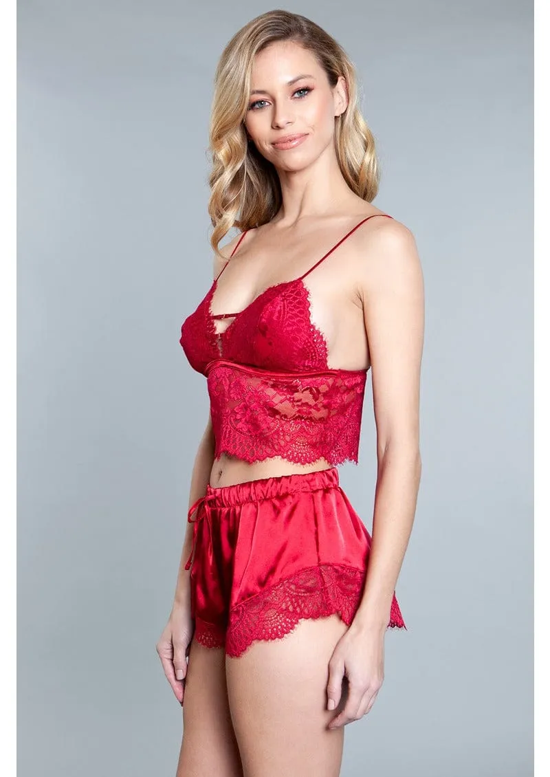 Kristal Lace Top and Shorts Set