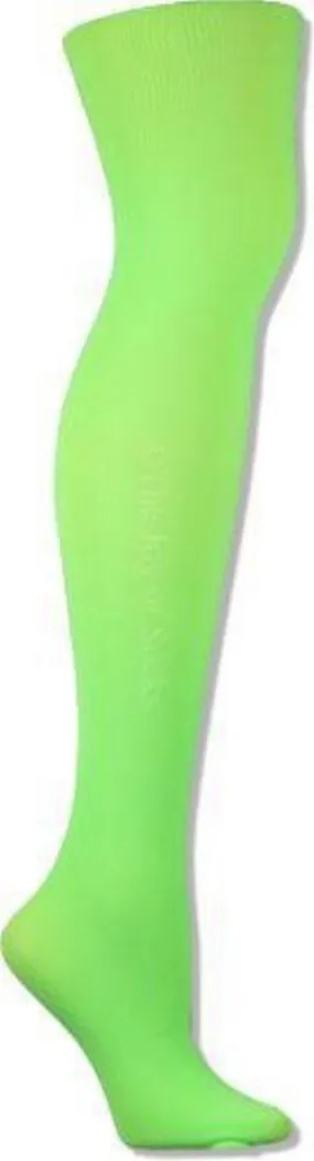Large/Tall Microfiber Lime Green Tights