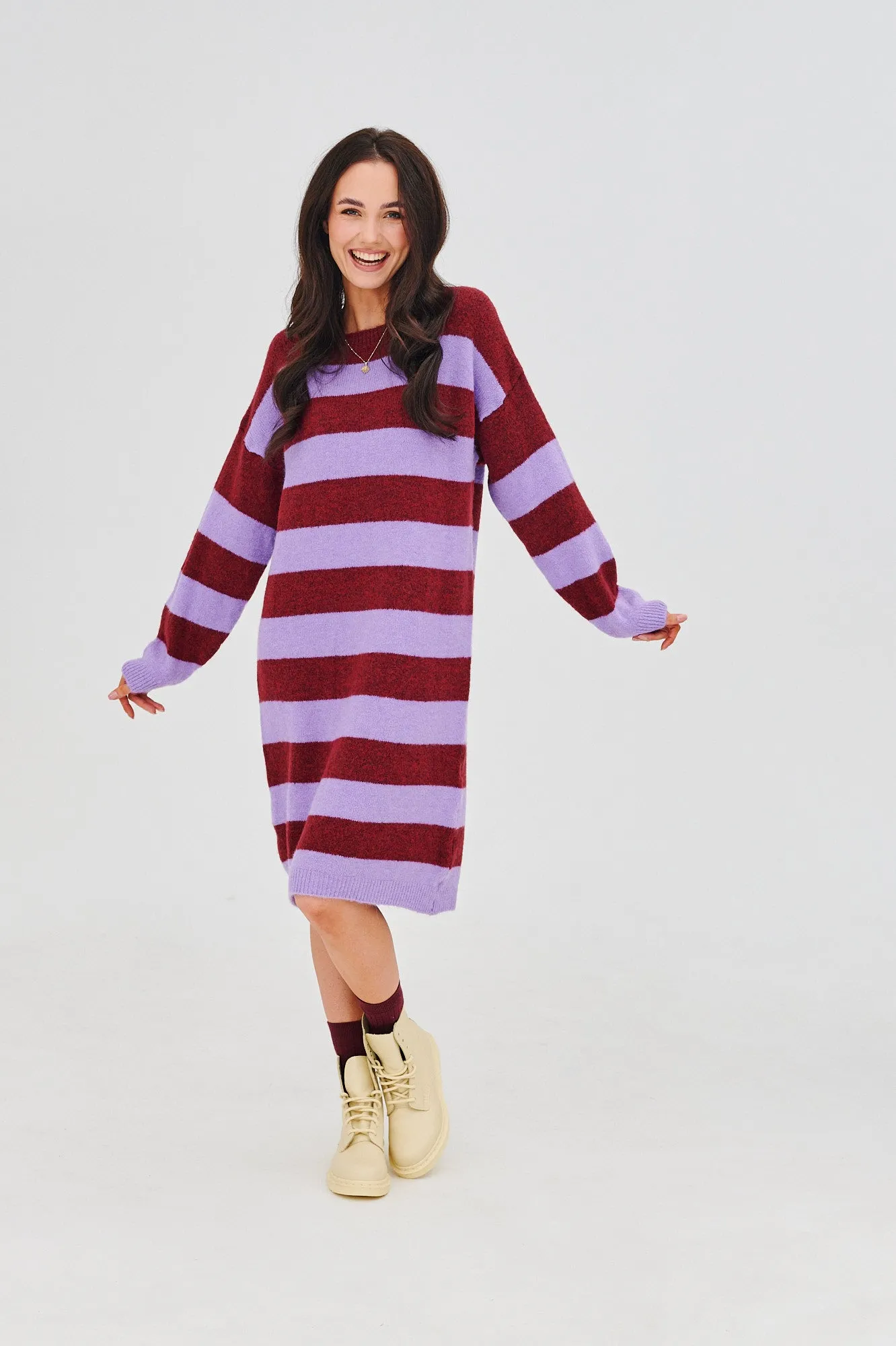 Lavender Grace Sweater Dress