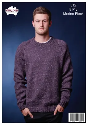 Leaflet HL512 - Classic Raglan V or Round Neck Jumper