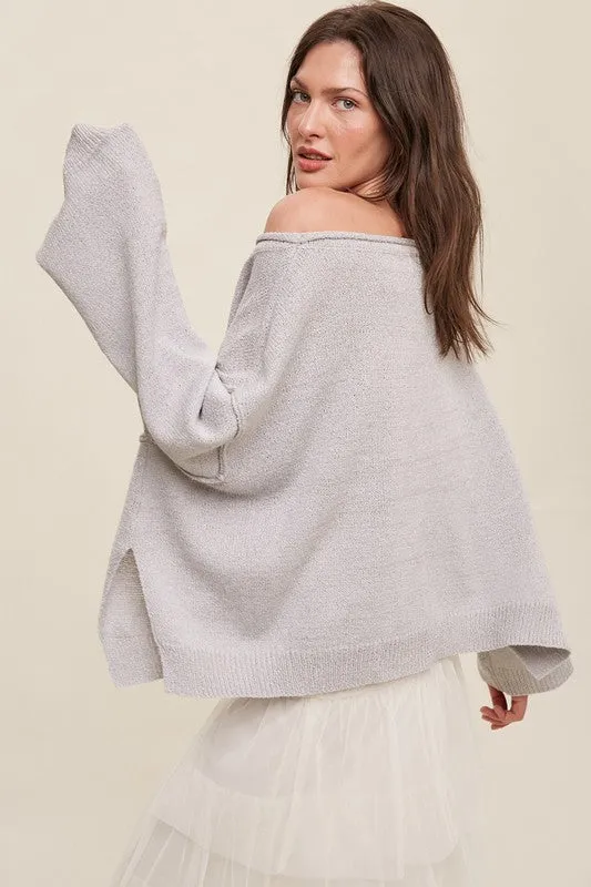 Light Weight Crop Knit Pullover