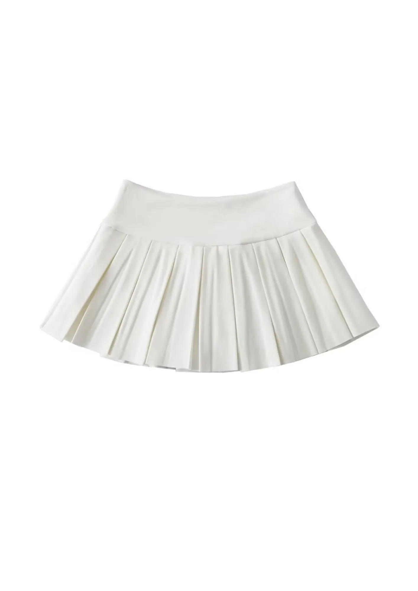 Lily Pleated Elastic Mini Skirt