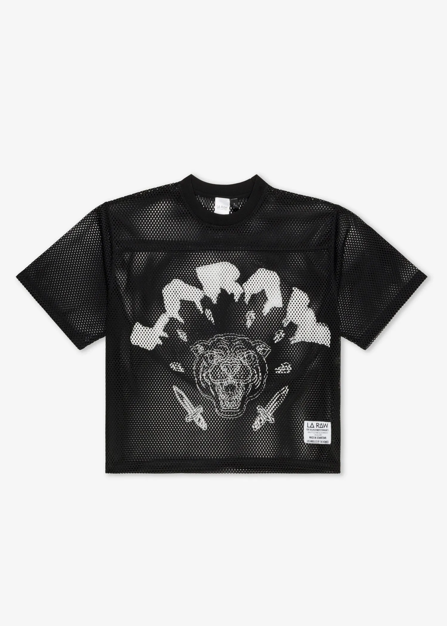 LOGO MESH JERSEY BLACK