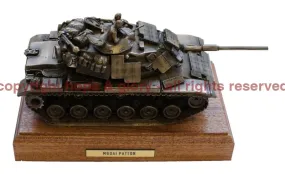 M60A1 Patton Tank Cold Cast Bronze Military Statue