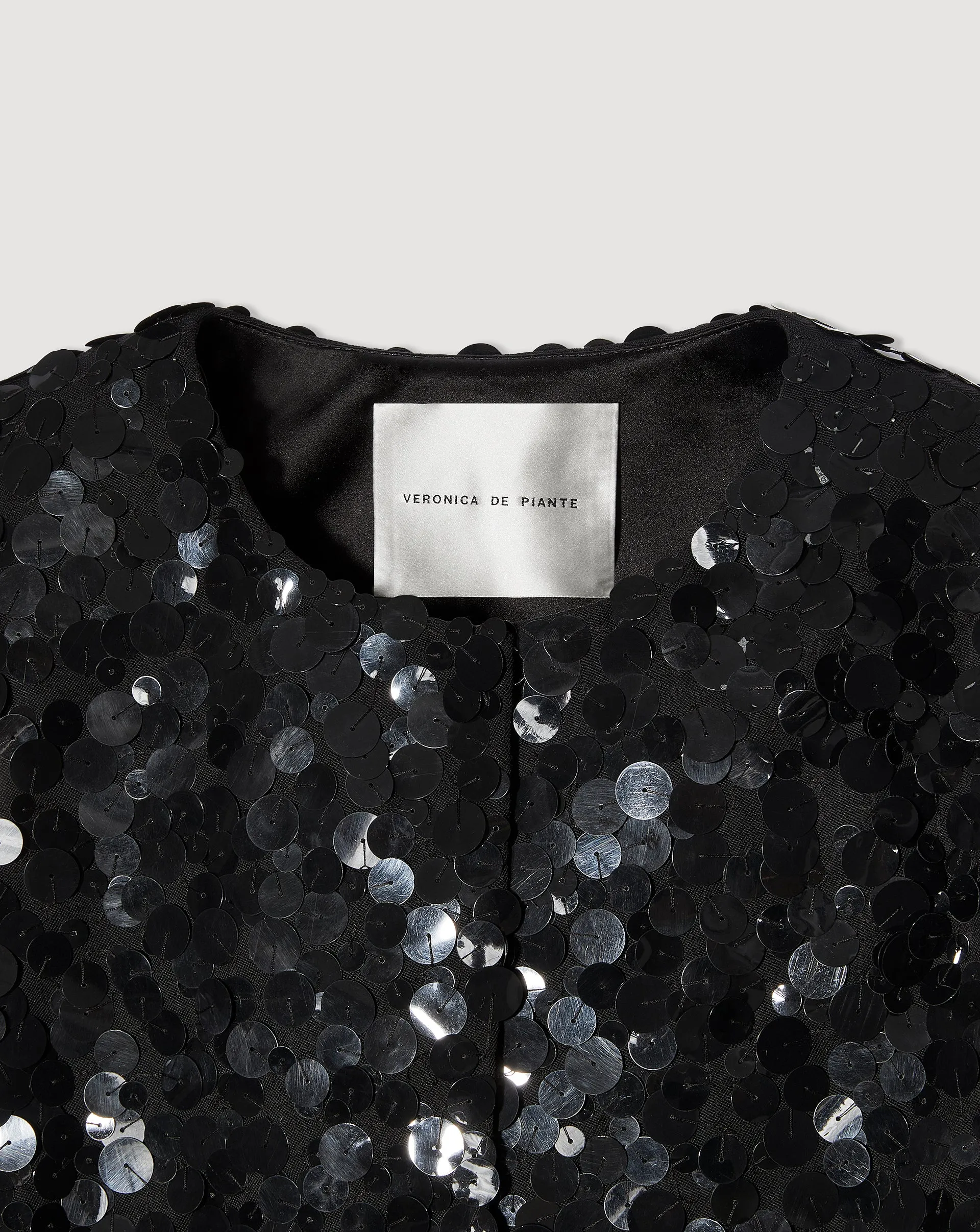 Maeve Jacket in Chaos Sequin, Black