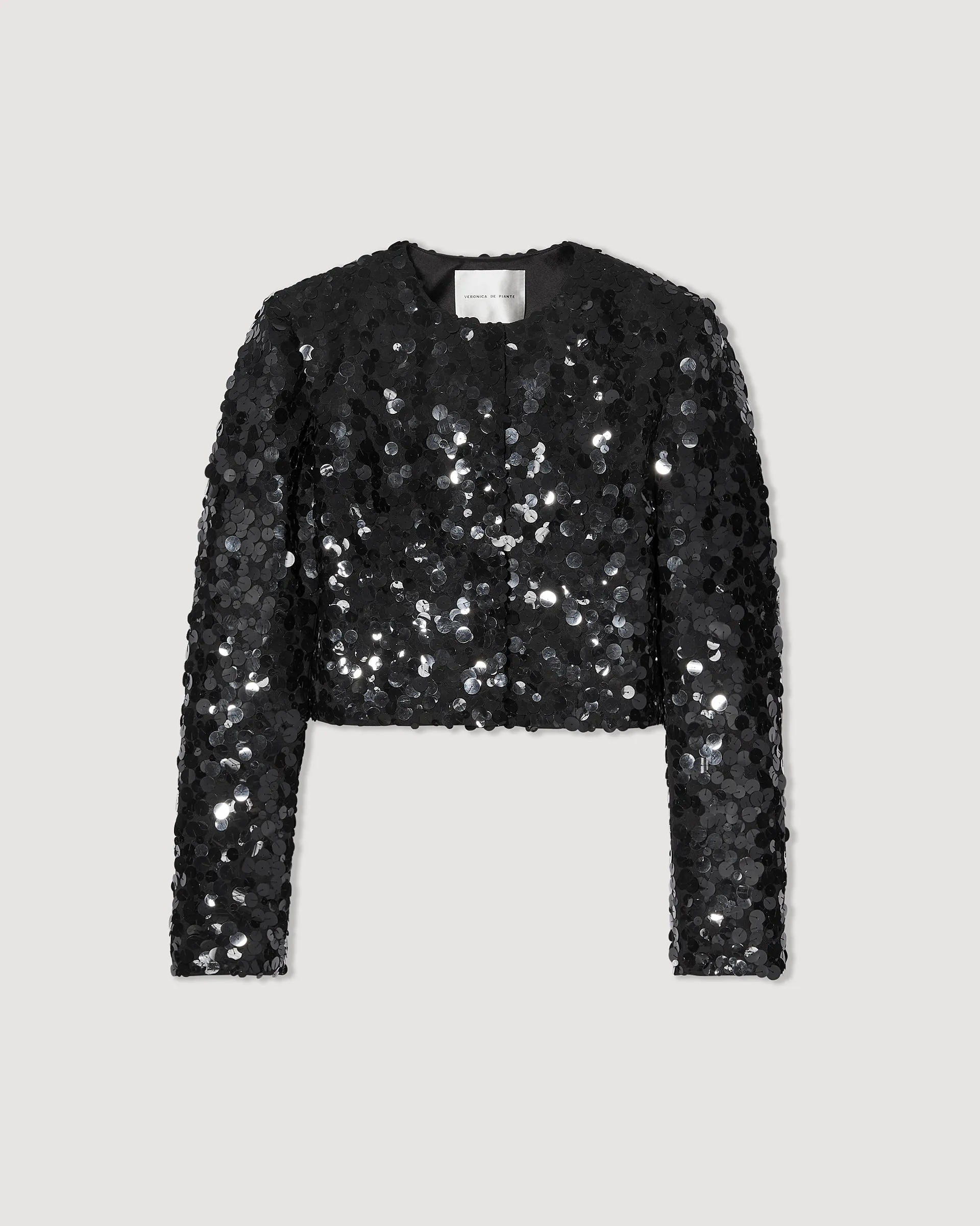 Maeve Jacket in Chaos Sequin, Black