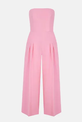 Marcie Jumpsuit In Pink Double Crepe