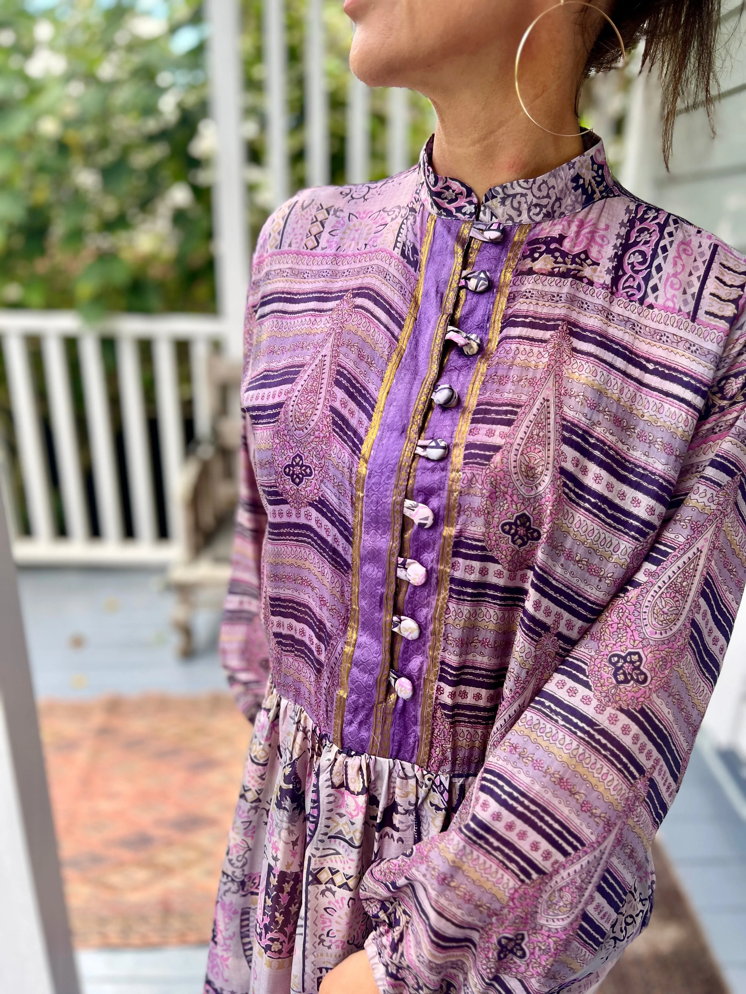 Moonlight Dress - Lilac Purple Silk (S)