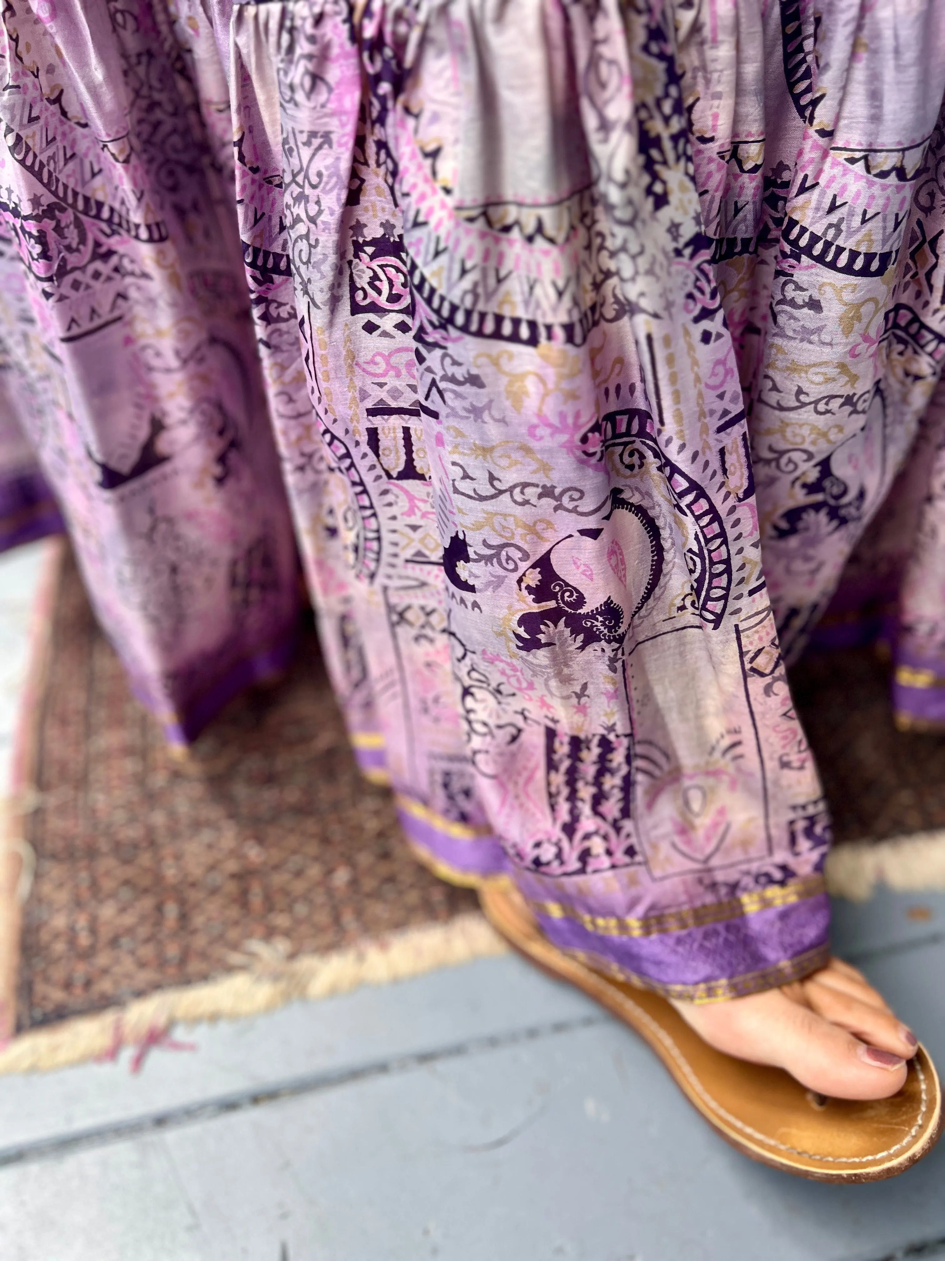 Moonlight Dress - Lilac Purple Silk (S)
