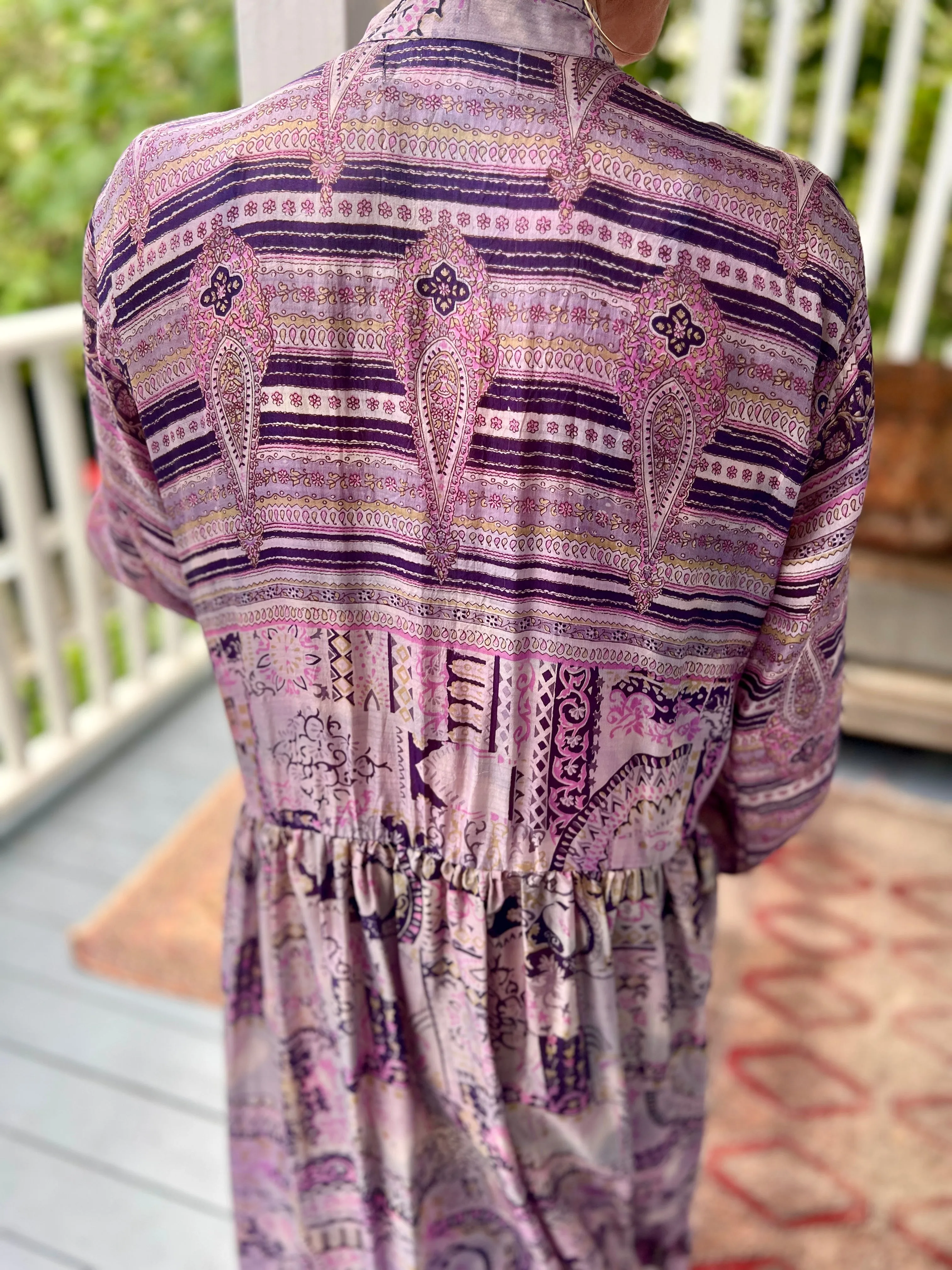Moonlight Dress - Lilac Purple Silk (S)
