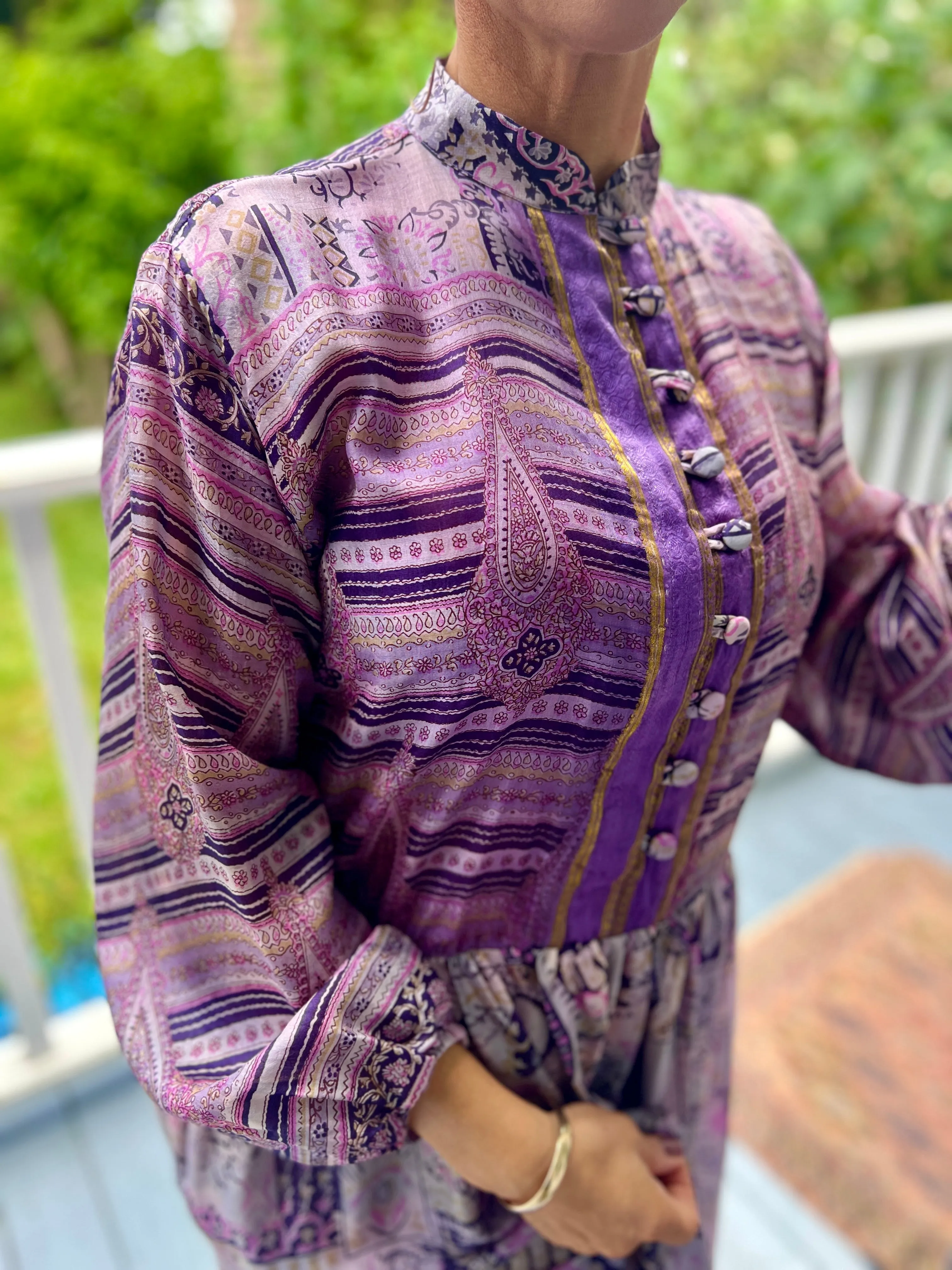 Moonlight Dress - Lilac Purple Silk (S)