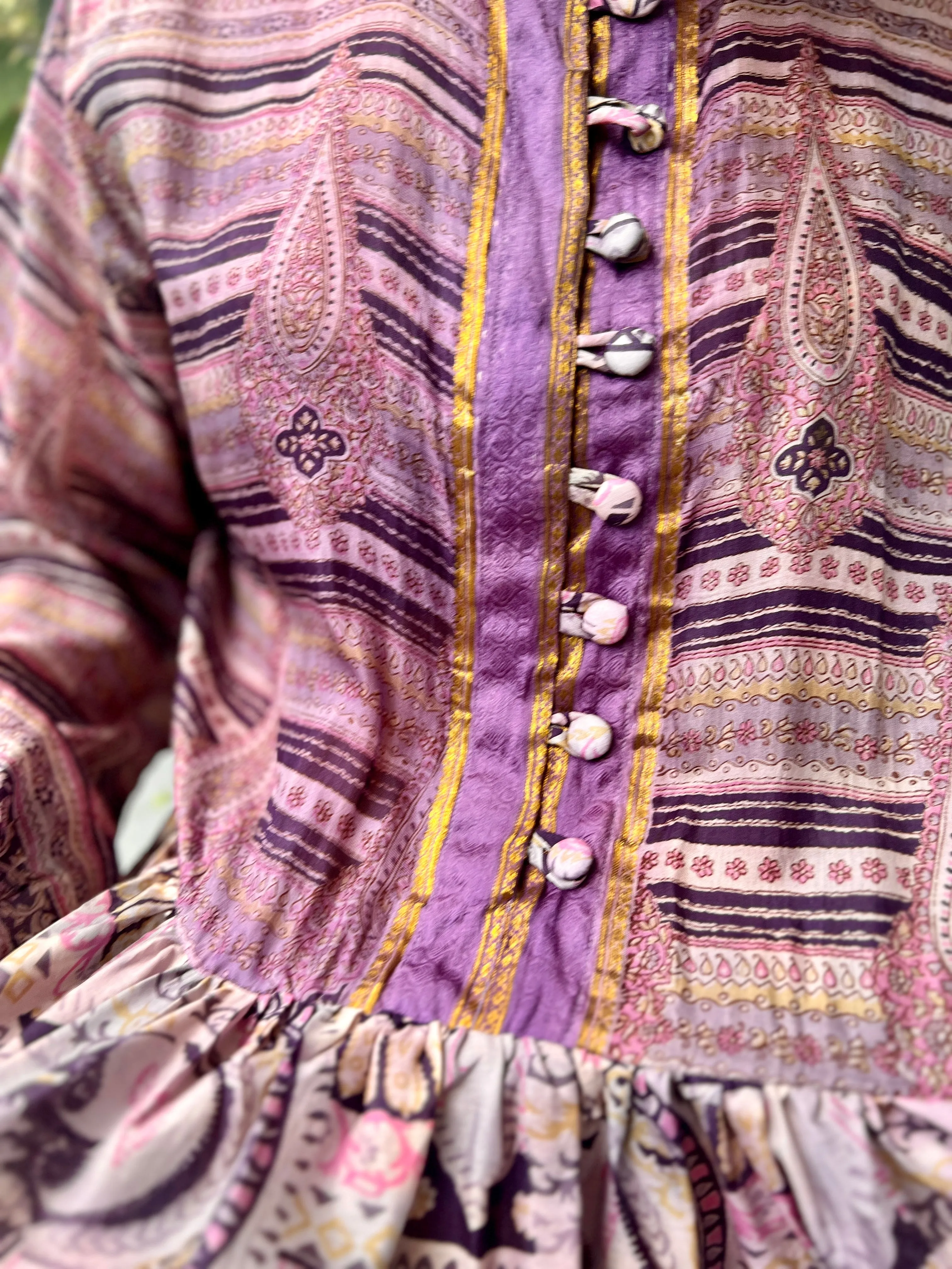 Moonlight Dress - Lilac Purple Silk (S)