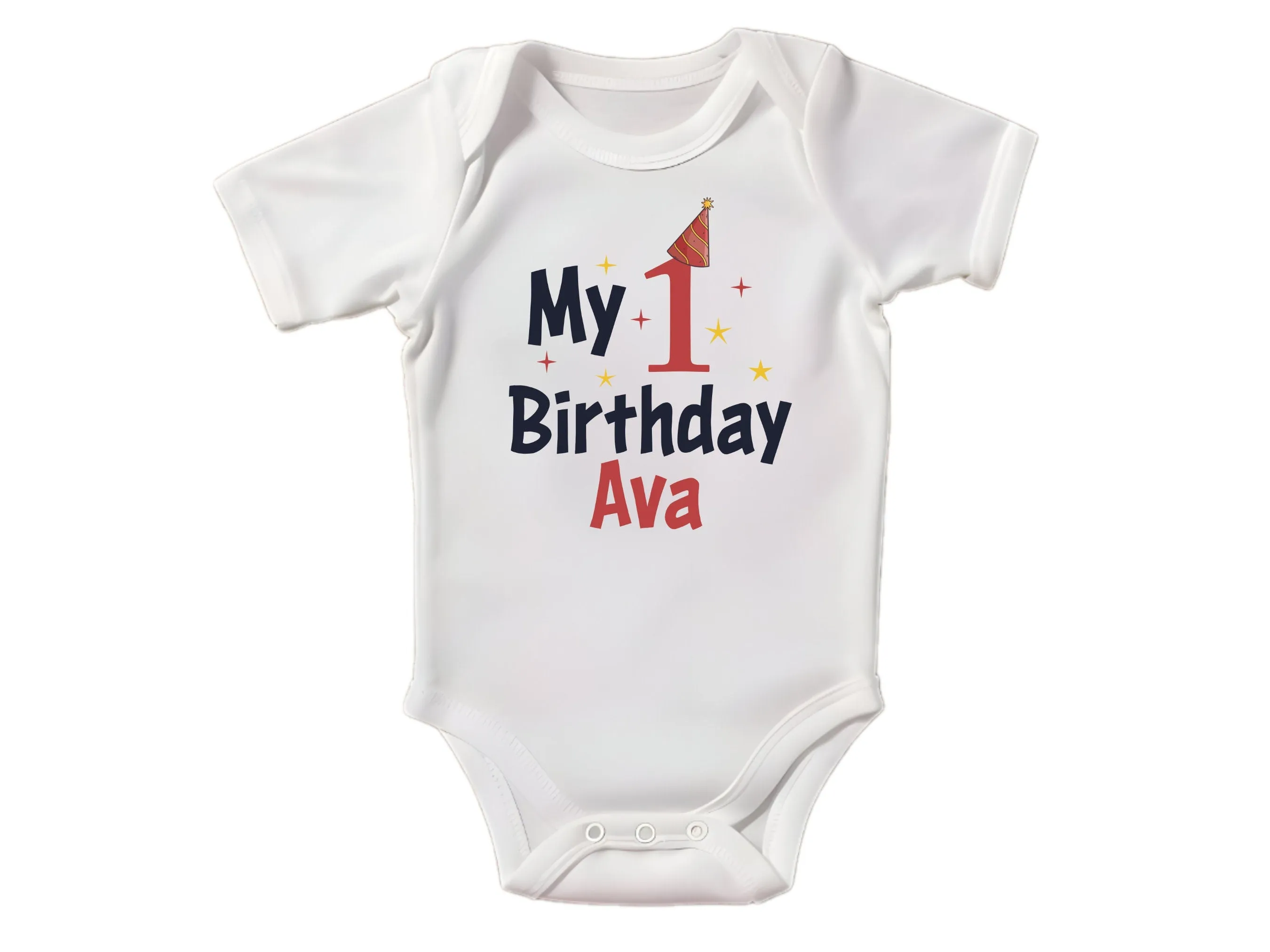 My 1st Birthday Custom Bodysuit Gift for Baby Girls for 1st Birthday