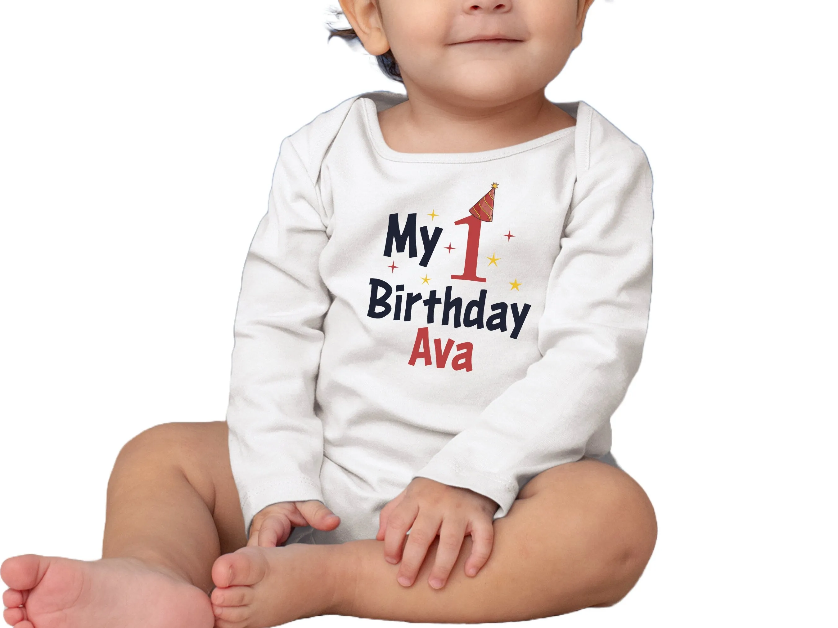 My 1st Birthday Custom Bodysuit Gift for Baby Girls for 1st Birthday
