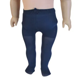 Navy Nylon Tights for 18-inch Dolls