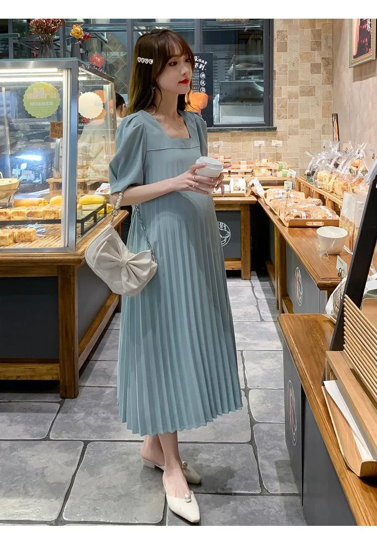 New Design Fashion Pleated Maternity Skirt