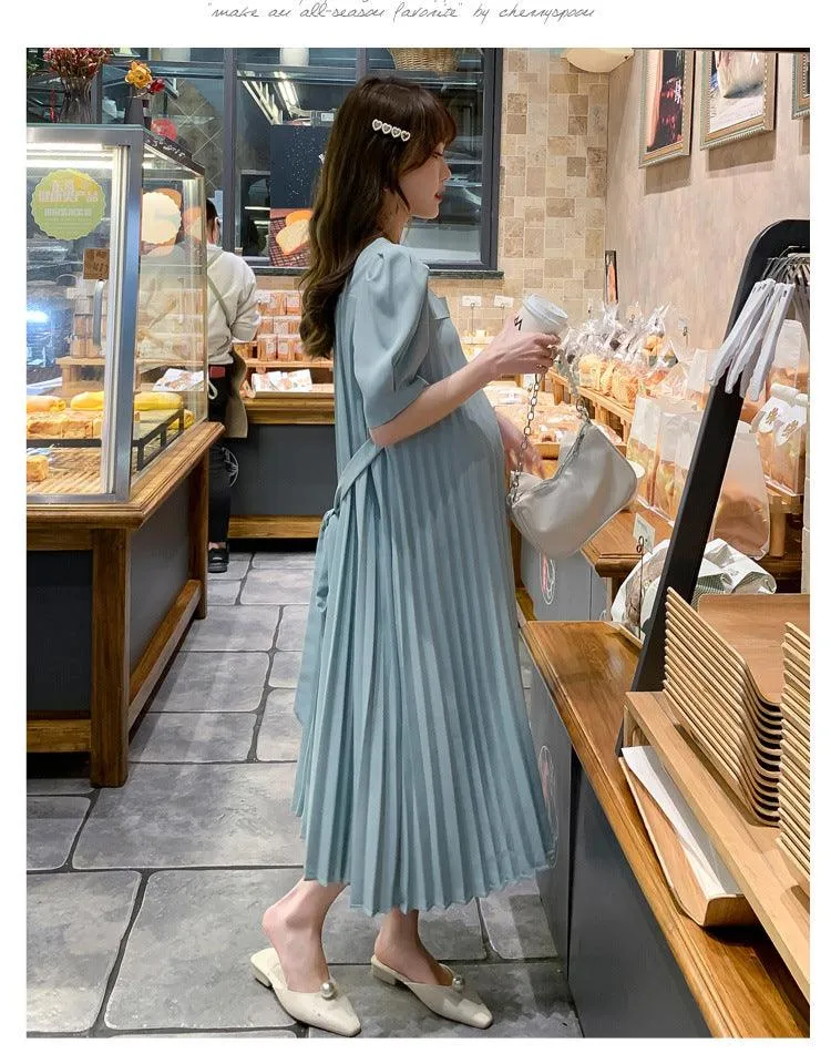 New Design Fashion Pleated Maternity Skirt