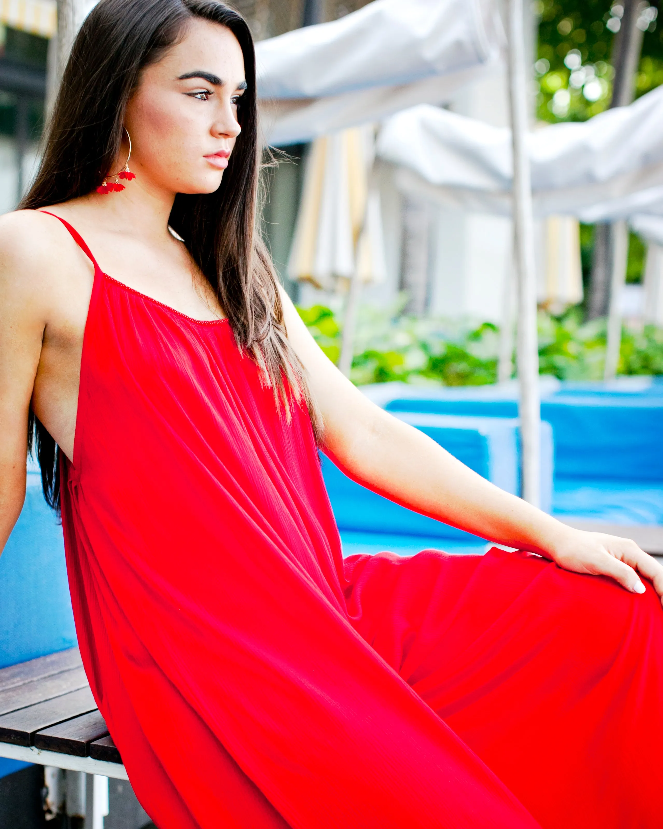 New York Jumpsuit - Red