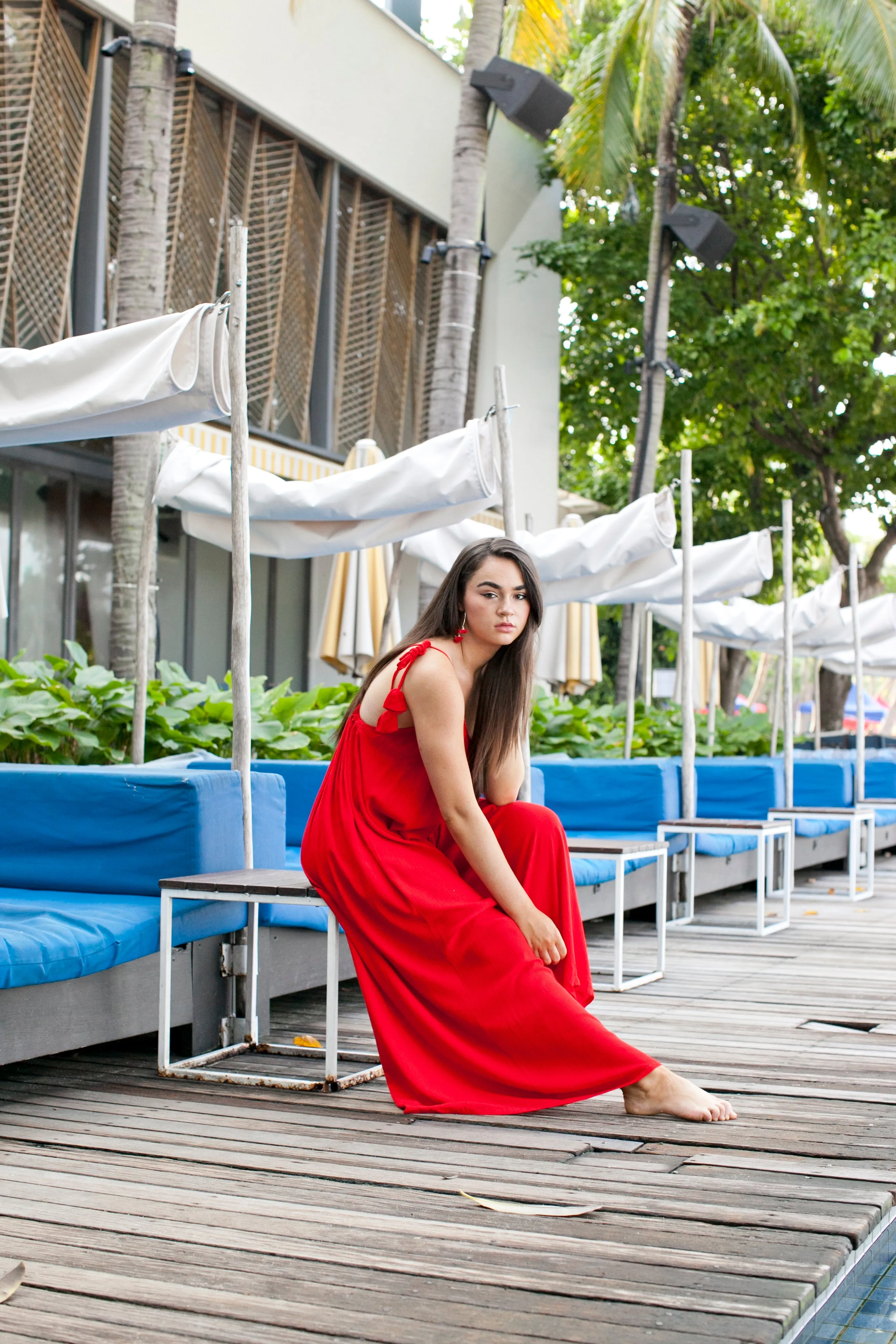 New York Jumpsuit - Red