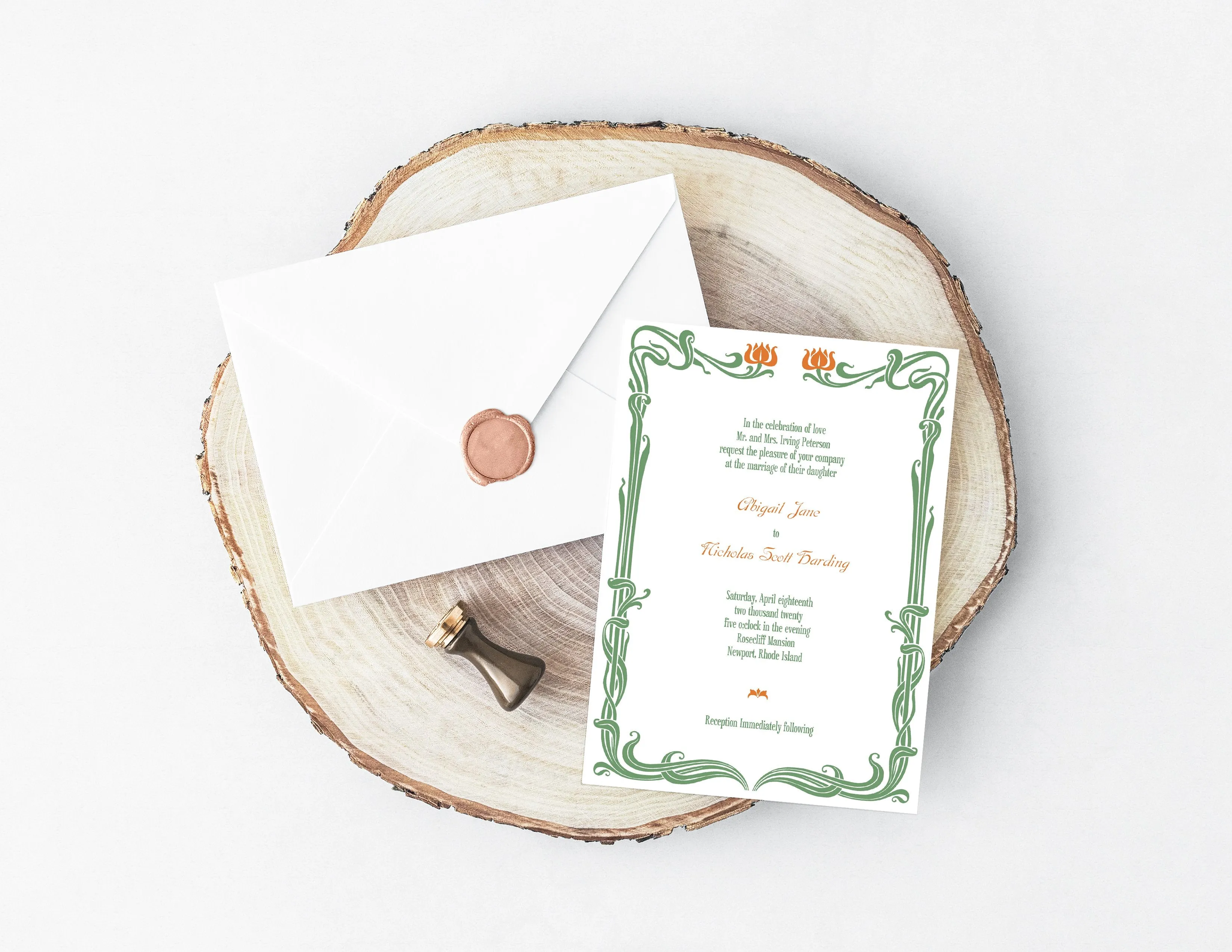 Nouveau DIY Wedding Invitation Suite