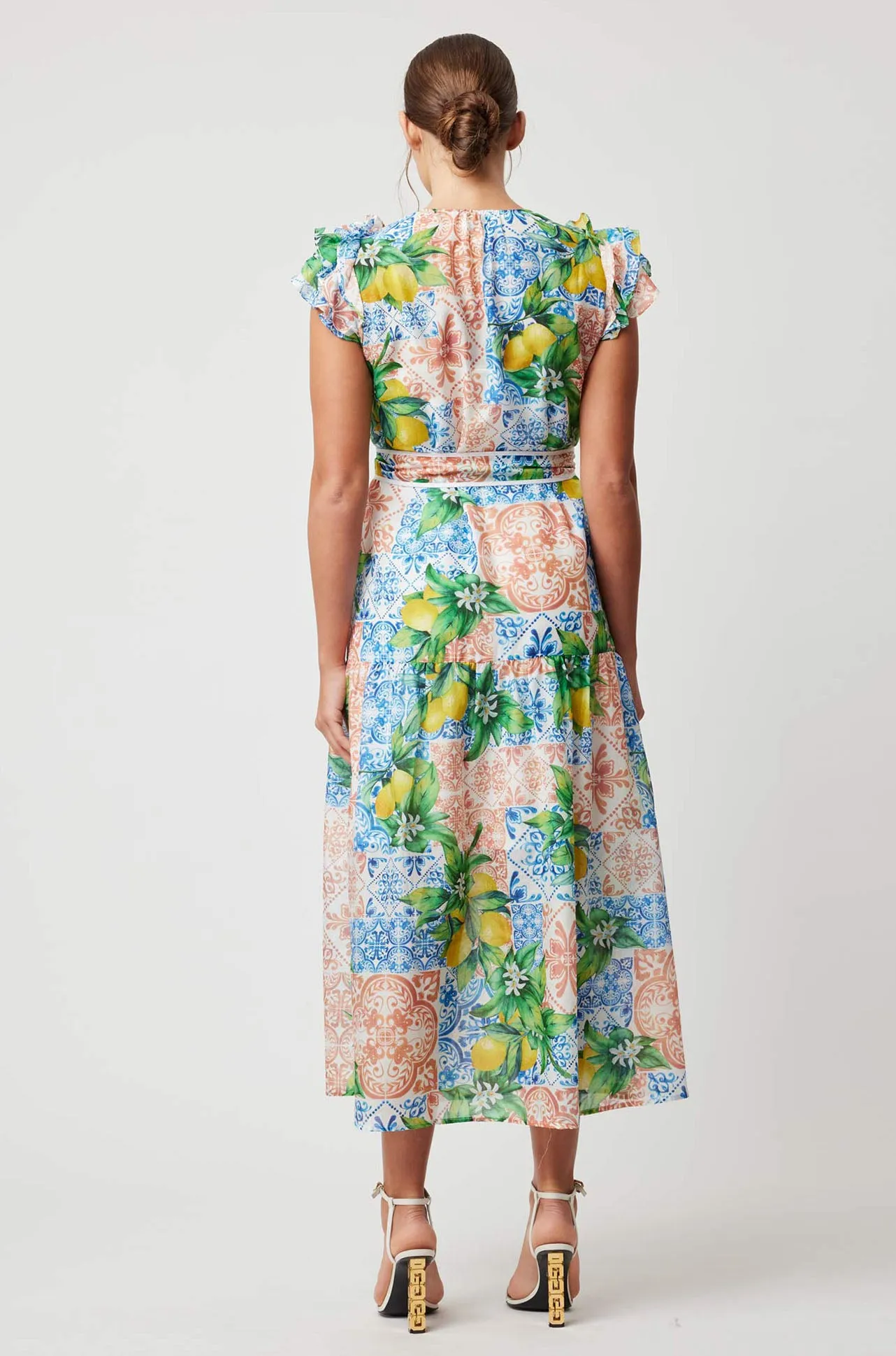 Once Was - Paradiso Button Through Dress in Limonata Print