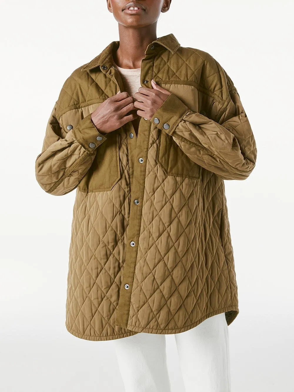 Oversize Shirt Jacket Desert