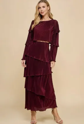 Pleated Skirt Set
