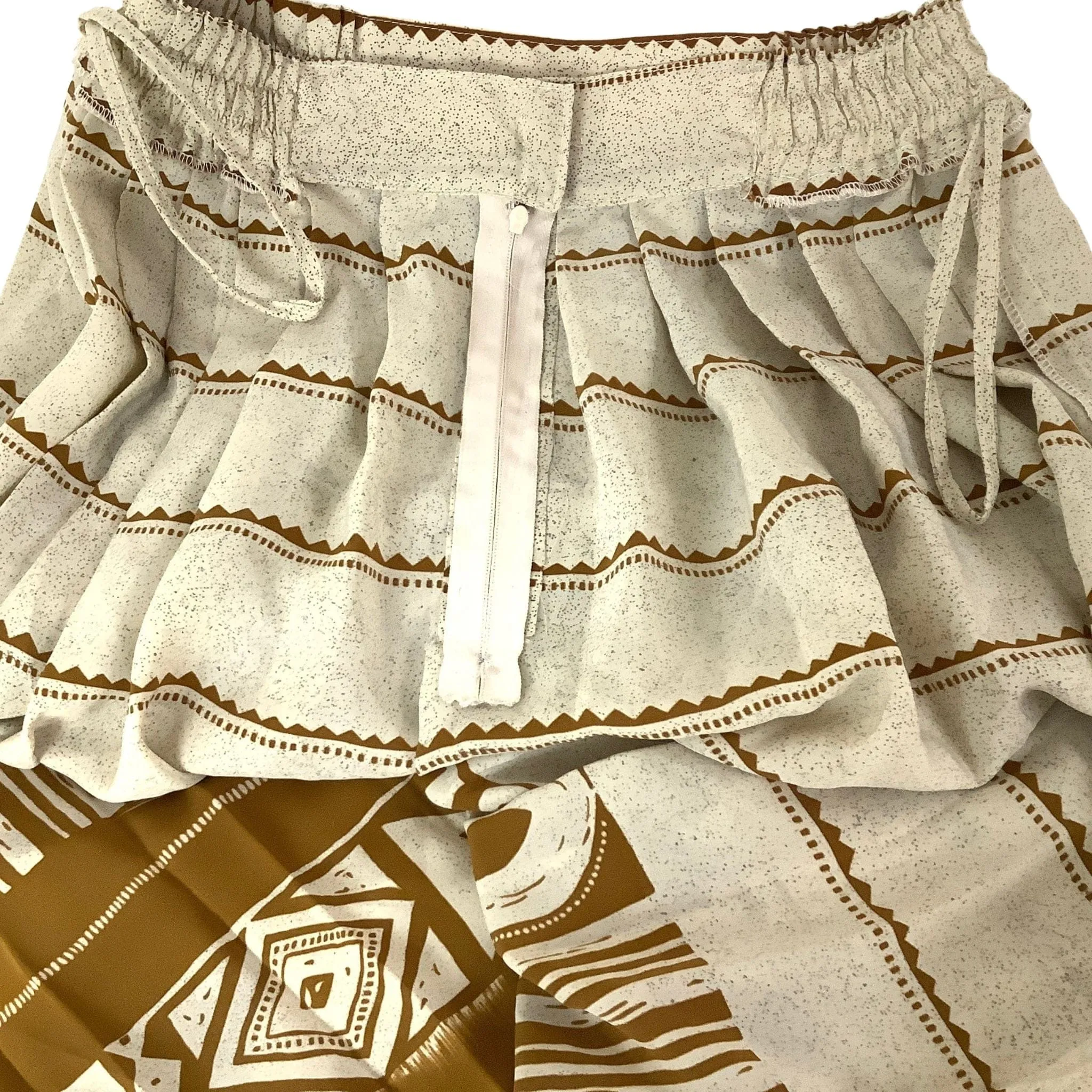 Pleated Southwestern Skirt