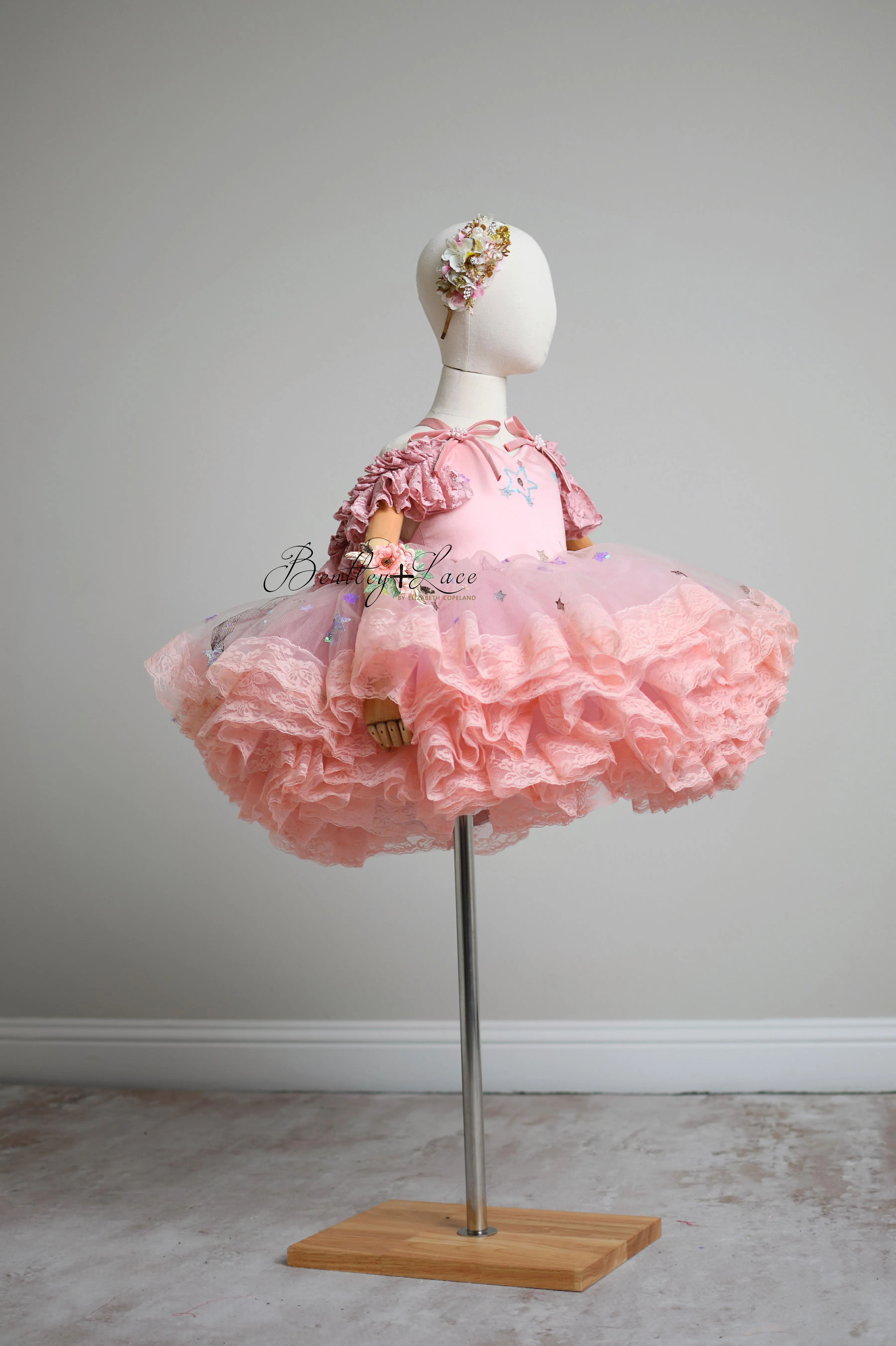 "All That Shimmers " -   Petal length dress  ( 3 Year - 4 Year)